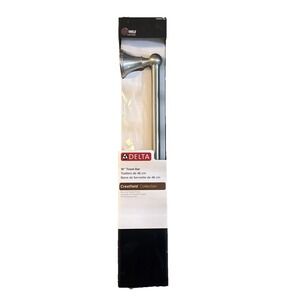 Delta Towel Bar Crestfield Collection 18 Inch Brushed Nickel Finish 136885-BN